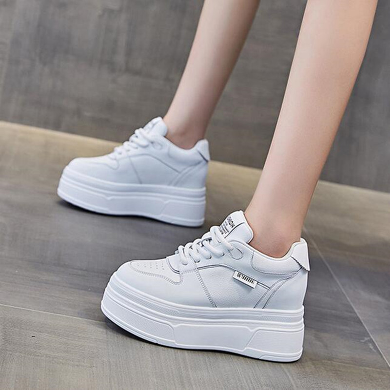 Platform Sneakers Chunky - 9CM Genuine Leather NEW Brand Designer