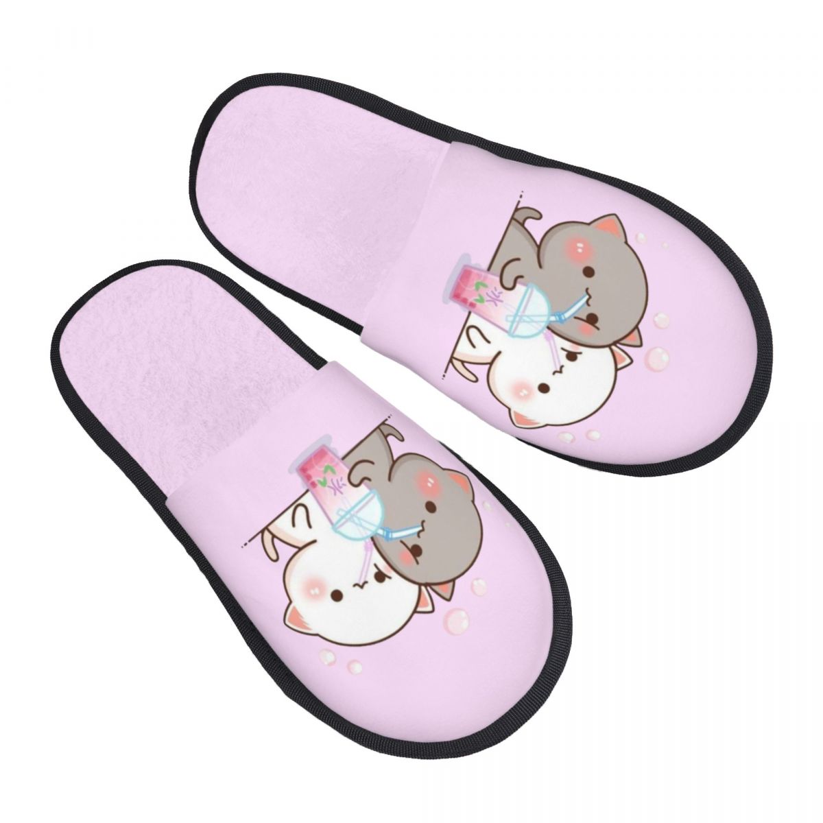 Women Shoes Mochi - Custom Couple Mochi Cat Peach And