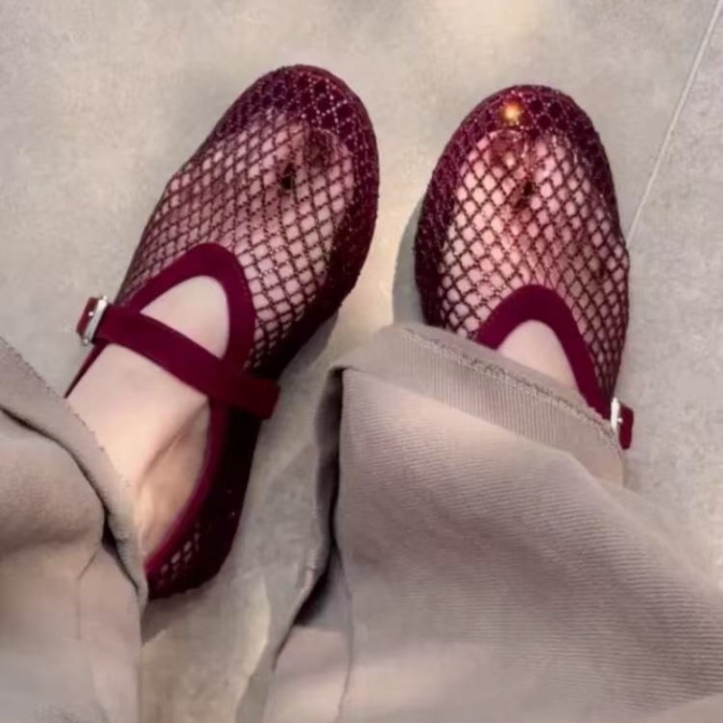 Women'S Shoes Popular - Hollow Rhinestone Baotou Sandals Women 2026