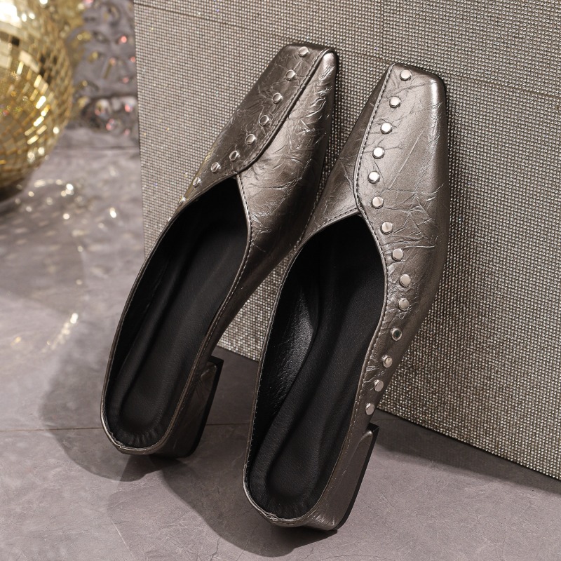 Women's Black Patent Studded M - Women'S Shoes Loafers Black recension och pris