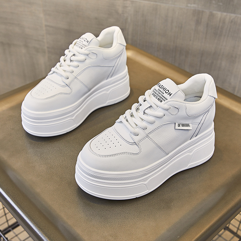 9CM Genuine Leather NEW Brand  - Platform Sneakers Chunky recension och pris