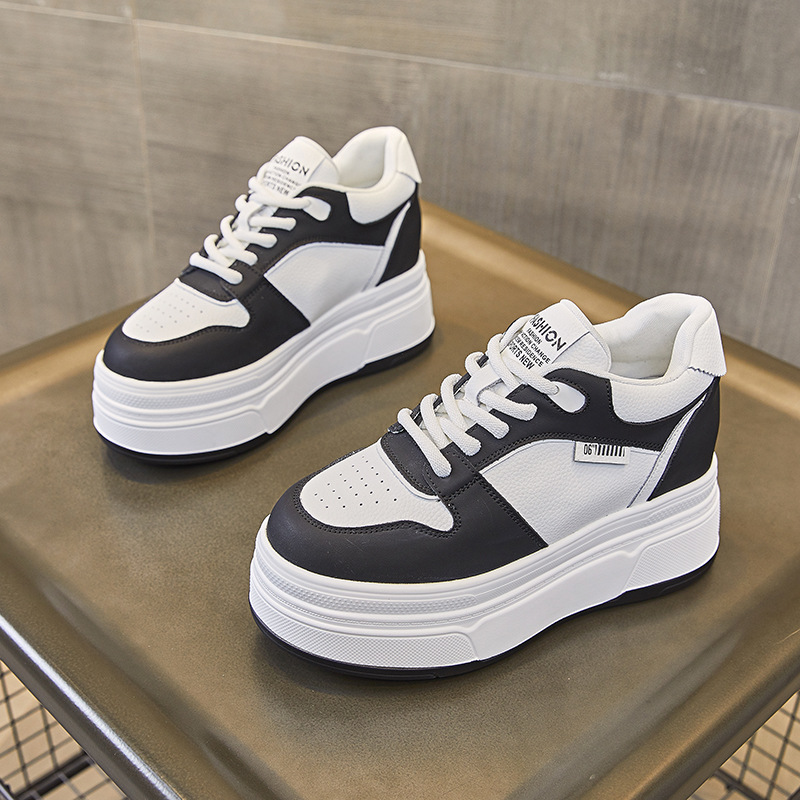 9CM Genuine Leather NEW Brand  - Platform Sneakers Chunky recension och pris