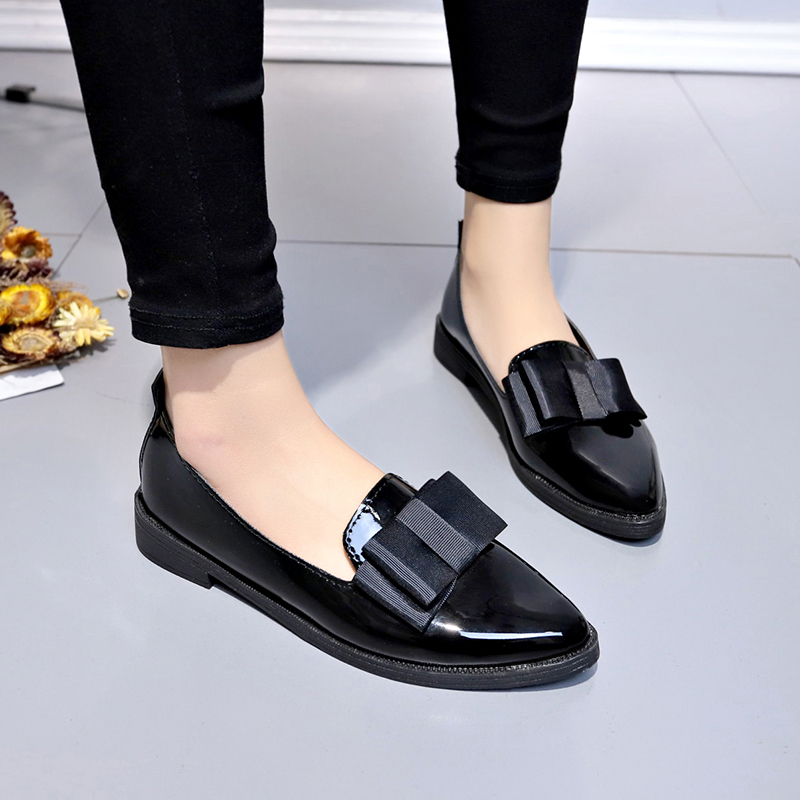 Black/ Wine Red Patent Leather - Women'S Shoes Loafers Black recension och pris
