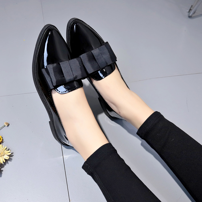 Black/ Wine Red Patent Leather - Women'S Shoes Loafers Black recension och pris