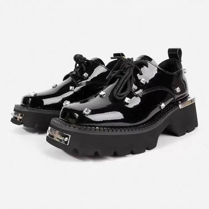 Women Loafers Crystal Platform - Platform Sneakers Chunky recension och pris