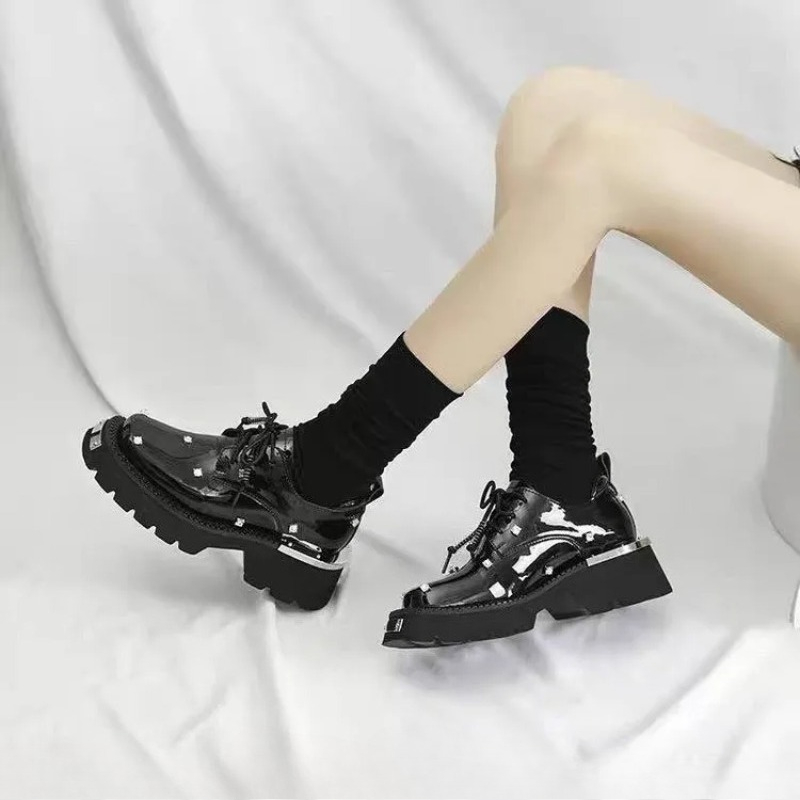 Women Loafers Crystal Platform - Platform Sneakers Chunky recension och pris