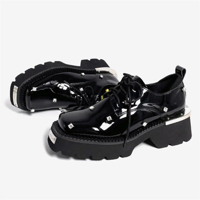 Women Loafers Crystal Platform - Platform Sneakers Chunky recension och pris