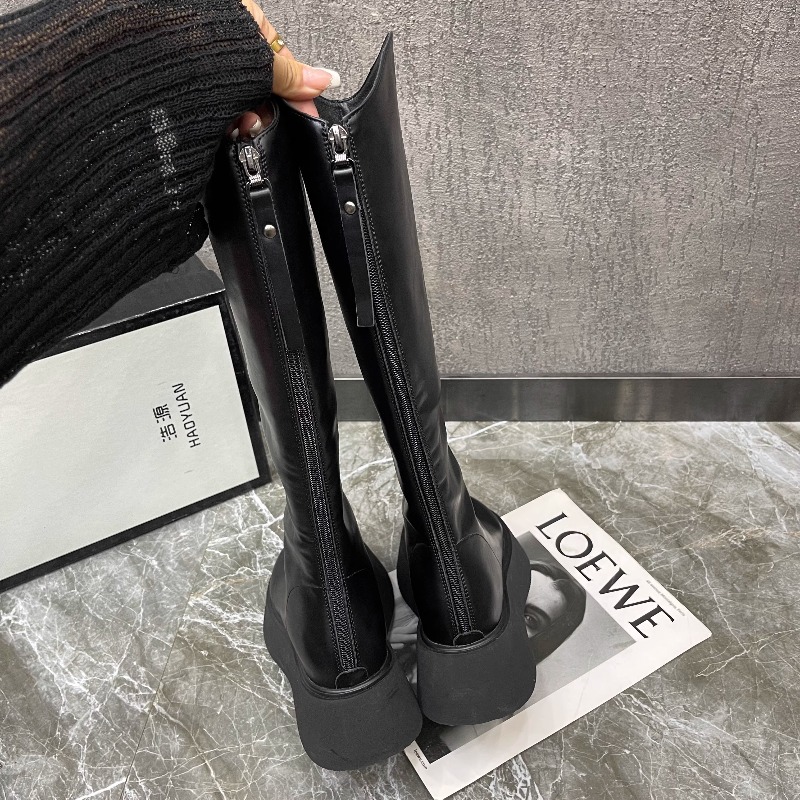 Women's New Simple Solid Color - High Knee Heel Boots recension och pris