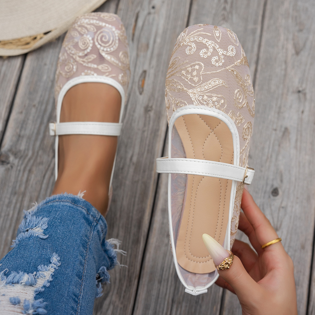 Women's New Summer Large Size  - Women'S Shoes Loafers Black recension och pris