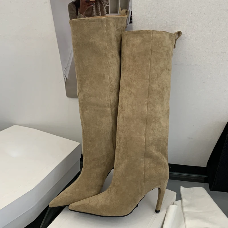 Street Punk Winter Vintage Poi - High Knee Heel Boots recension och pris
