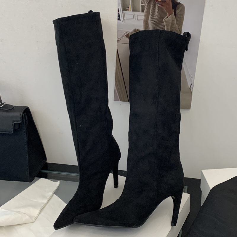 Street Punk Winter Vintage Poi - High Knee Heel Boots recension och pris