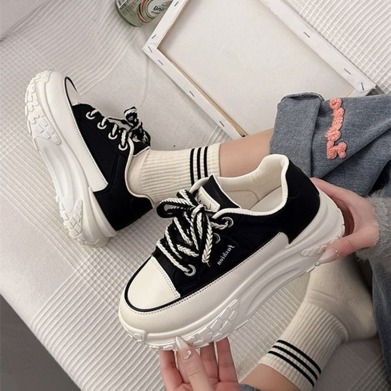 Spring Chunky White Sneakers f - Platform Sneakers Chunky recension och pris