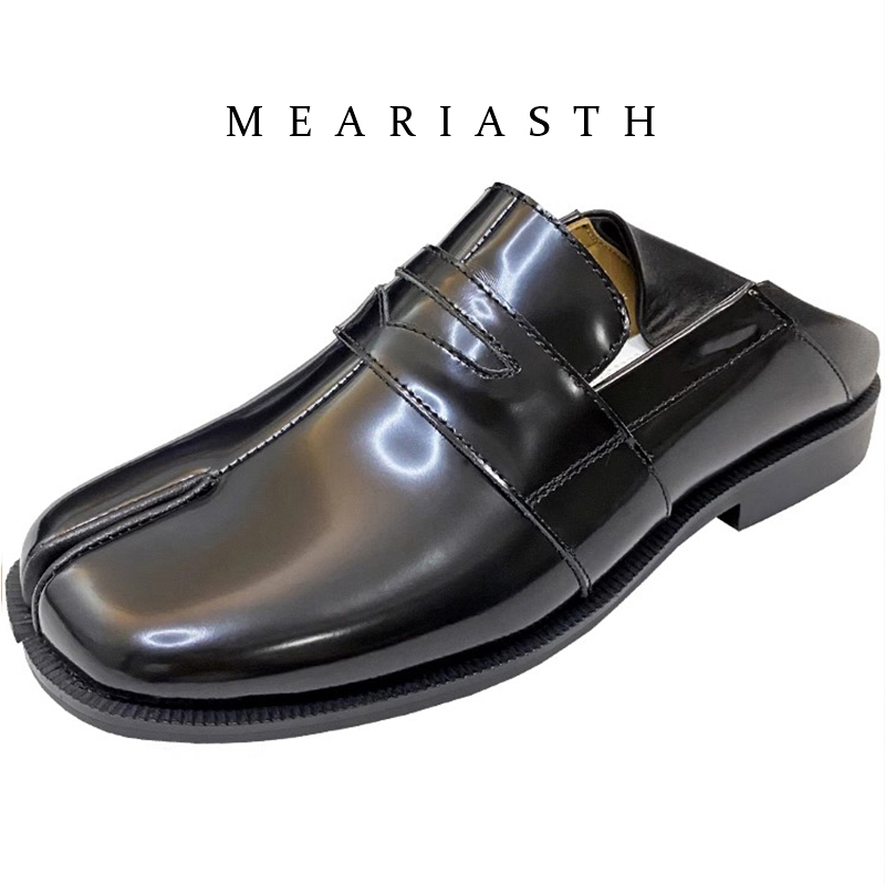 black Tabi Shoes Split Toe Pat - Women'S Shoes Loafers Black recension och pris