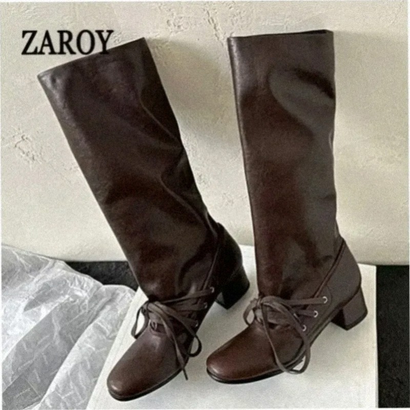 ZAROY Newest Design Women Knee - High Knee Heel Boots recension och pris