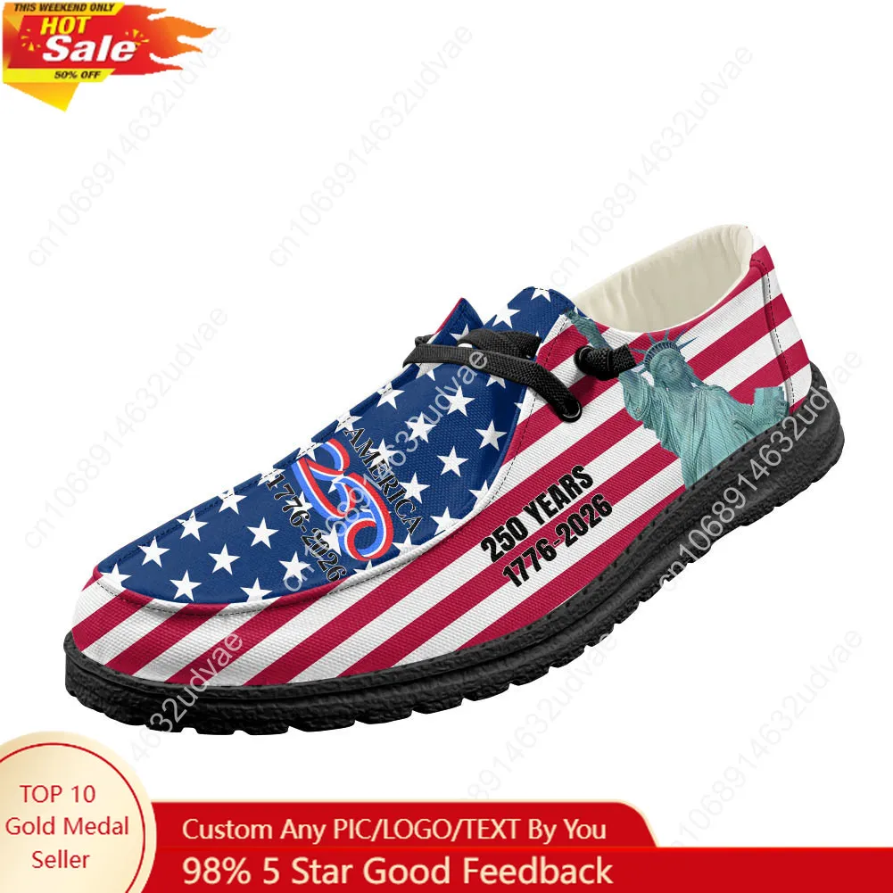 America 250th Anniversary 1776 - Women'S Shoes Loafers Black recension och pris