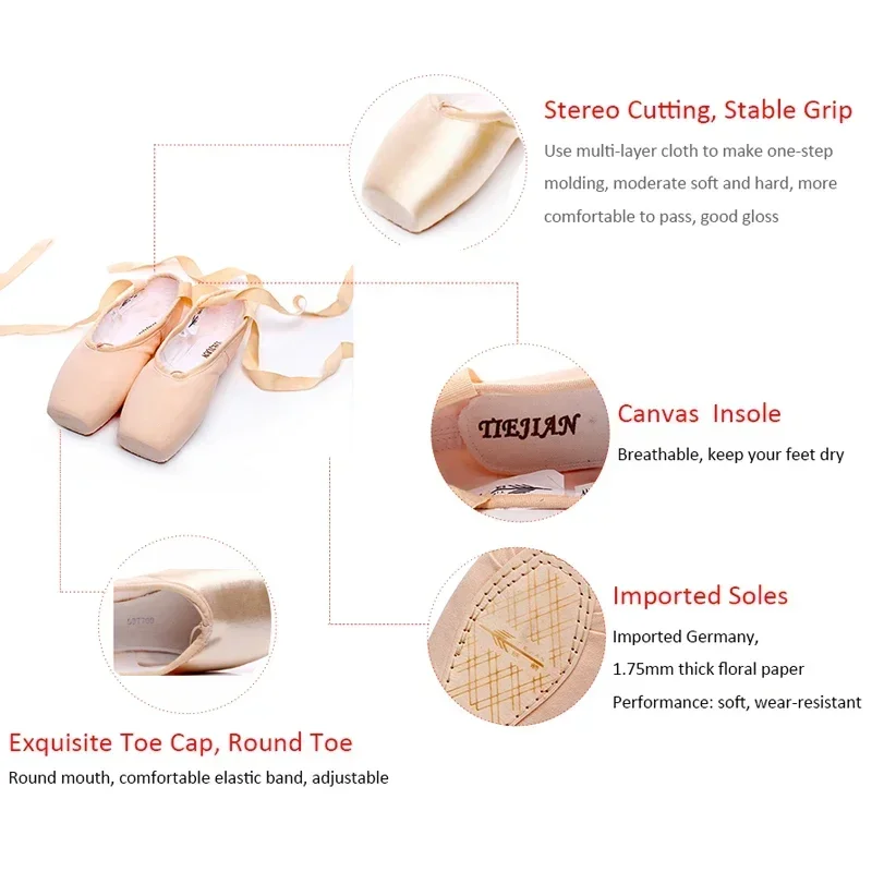 TIEJIAN Professional Ballet Po - Women'S Xc Shoes recension och pris