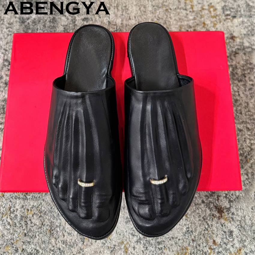 Black Real Leather Wrap Toe lo - Women'S Shoes Loafers Black recension och pris