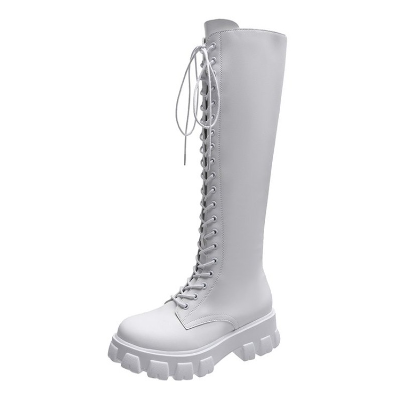 Women Knee High Boots Lace Up  - High Knee Heel Boots recension och pris