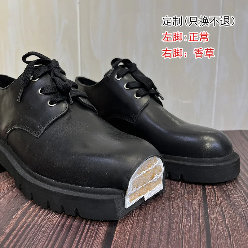 Cake Thick Bottom Derby Shoes  - Women'S Shoes Loafers Black recension och pris