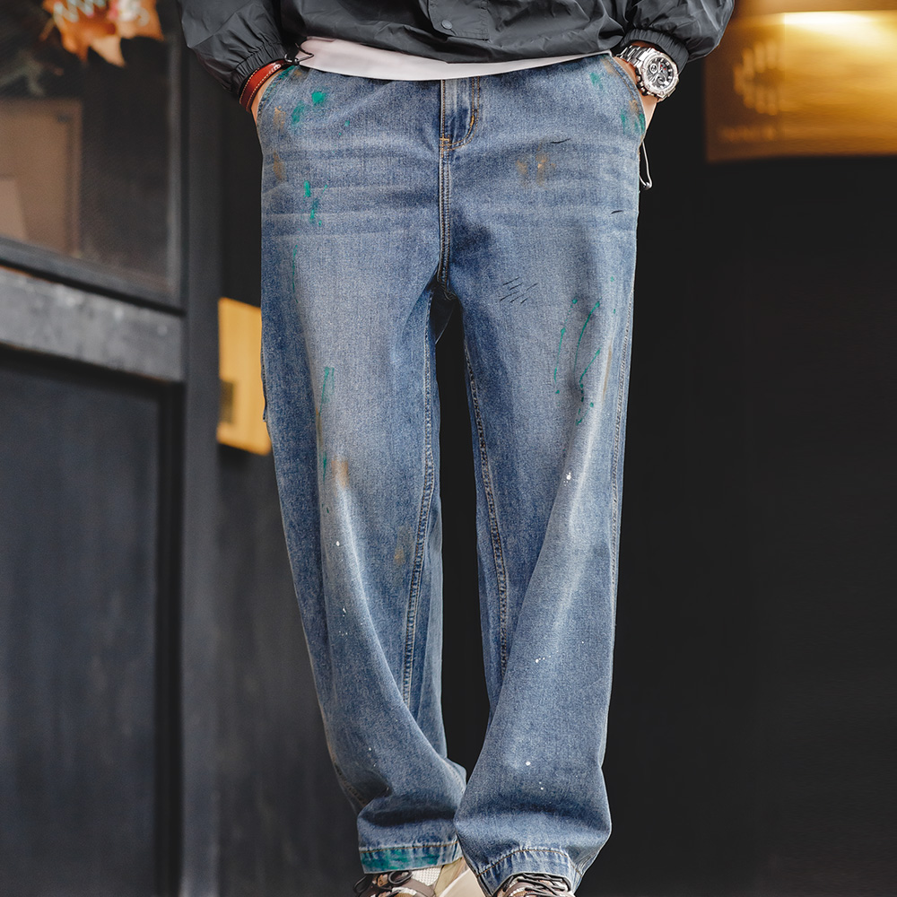 Maden Light Blue Splash-ink Gr - Levis Jeans 501 recension och pris